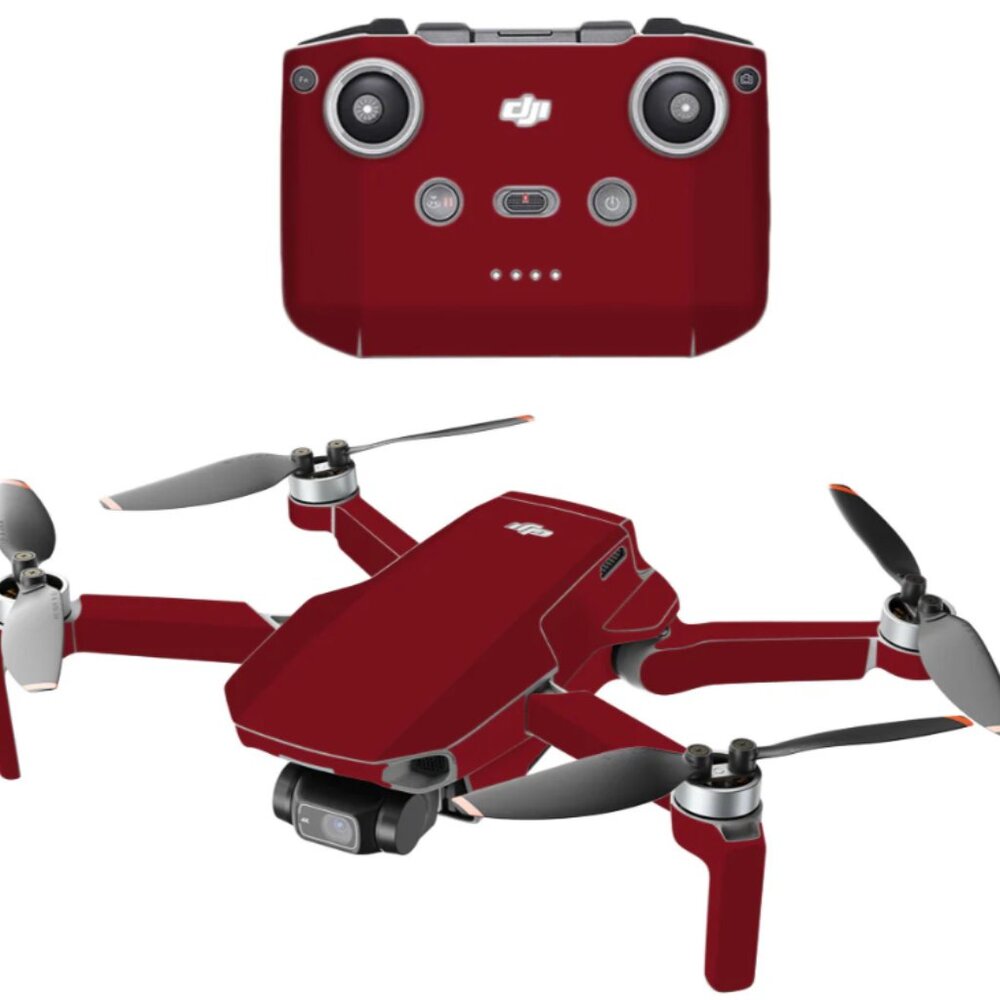 Mavic Mini Drone 2 Skin Solid Burgundy by MightySkins